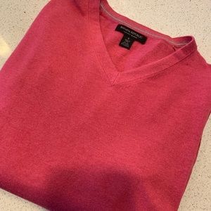 Pink banana republic vneck sweater